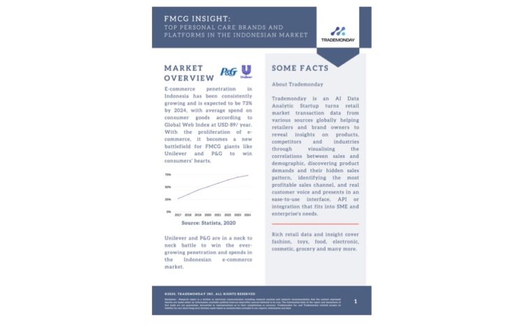  Retail Insight Report Q2 2020 : Personal Care Brands Insight in Indonesia Market